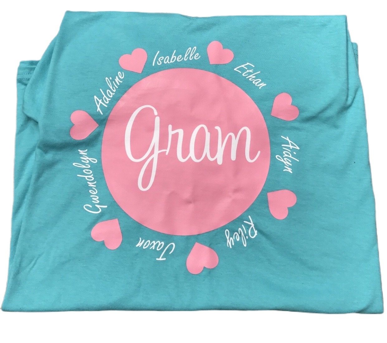 Gram with Grandchildren's names