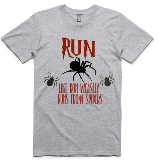 Run like Ron Weasley runs from Spiders