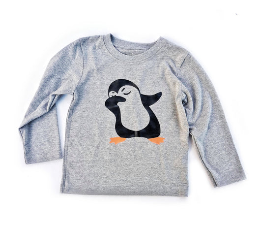 Dabbing Penguin Long Sleeve Tee
