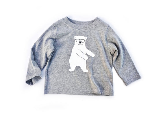 Flossin' Polar Bear Long Sleeve Tee