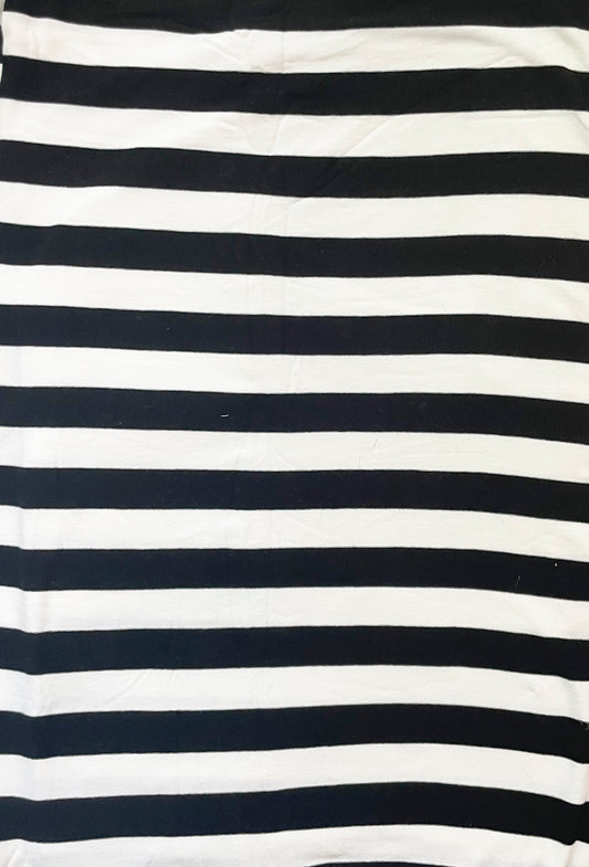 Wide Black and White Stripes