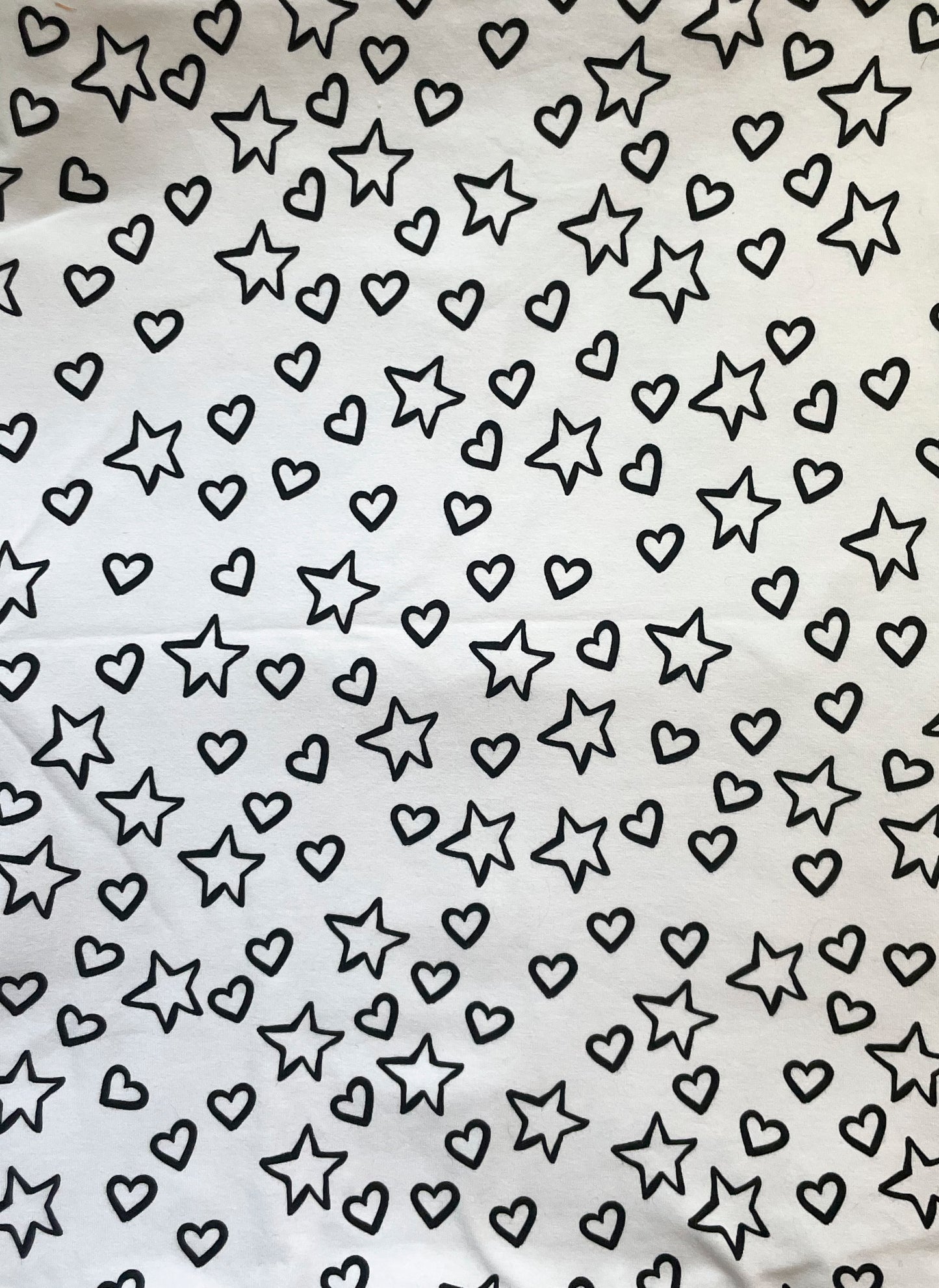 Hearts & Stars on White