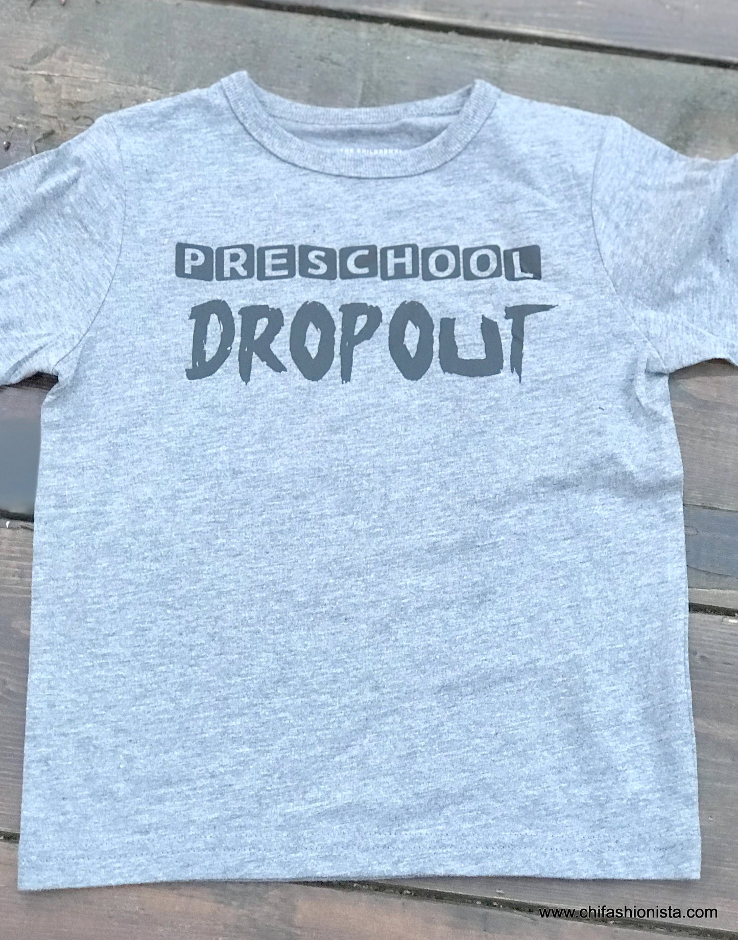 Handcrafted Children's Clothing, Clothing for Children and Parents, Preschool Dropout Shirt, chi-fashionista