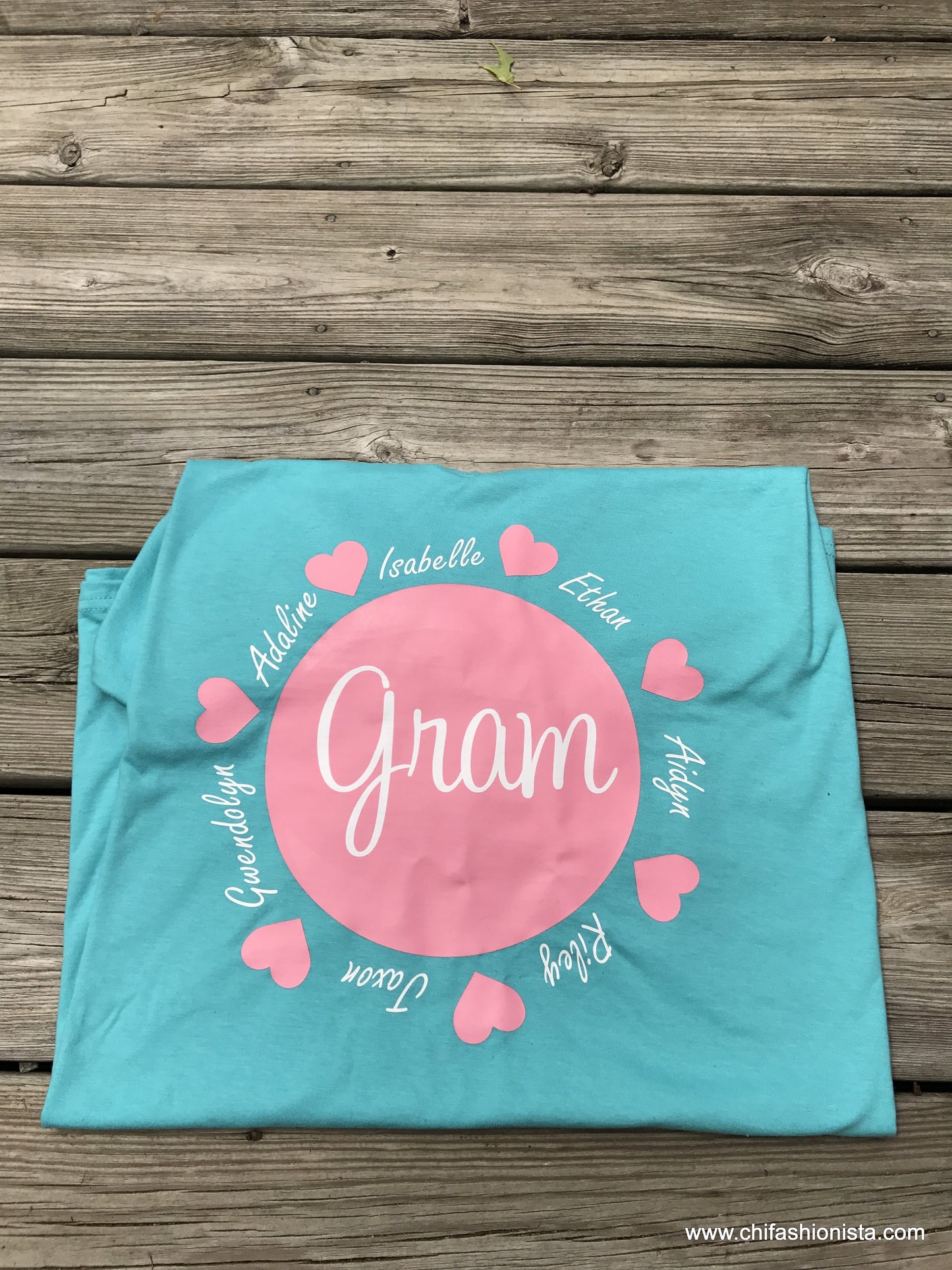 Gram with Grandchildren's names