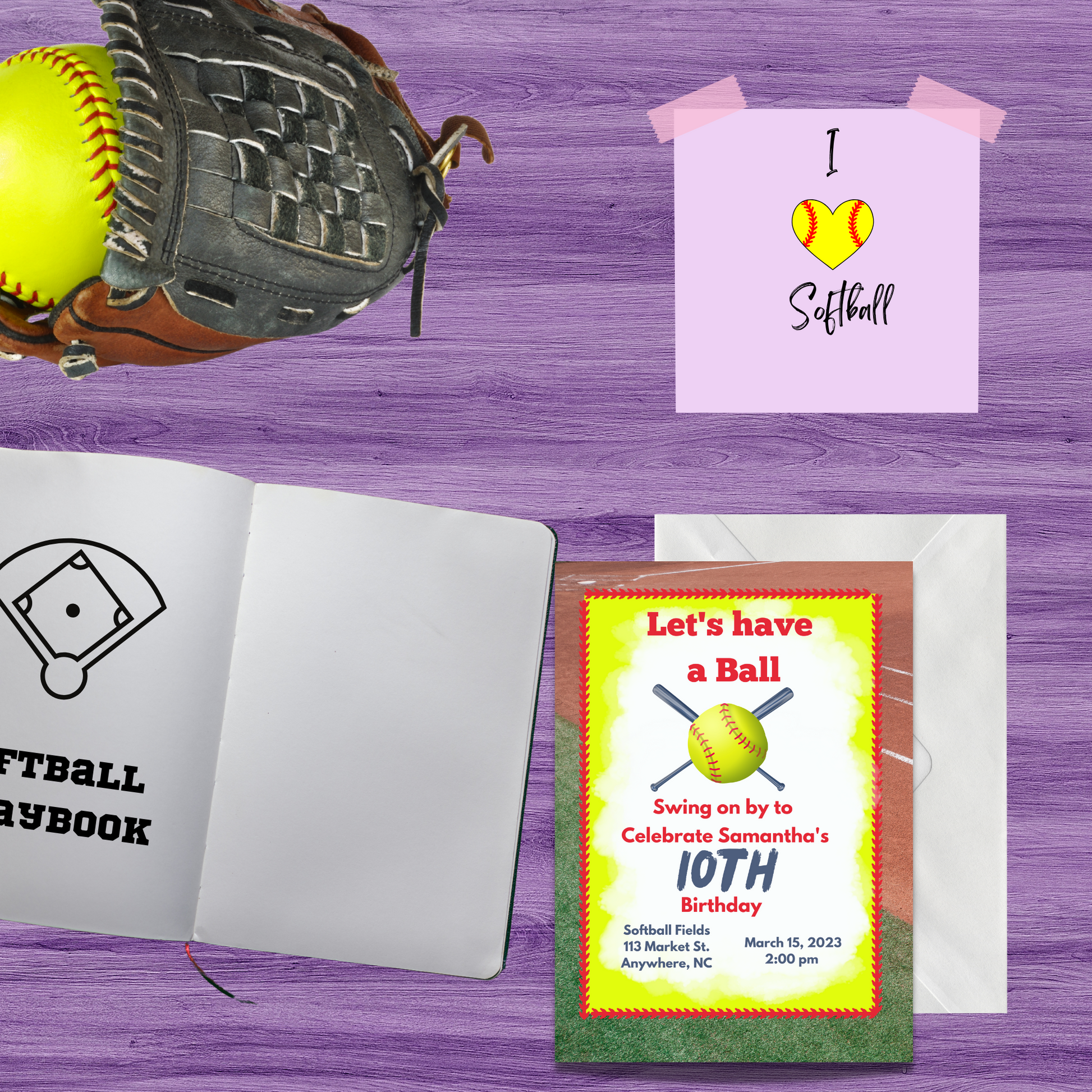 Softball invitation, softball birthday, softball party, softball party, softball birthday party, softball party invitations