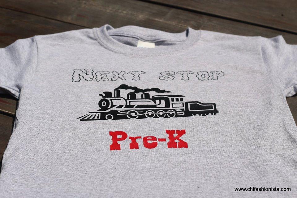 Train Pre-K Back to school Shirt