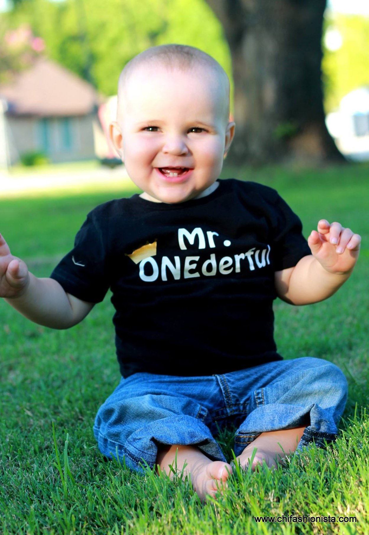 Handcrafted Children's Clothing, Clothing for Children and Parents, Mr. Onederful- First Birthday Shirt, chi-fashionista