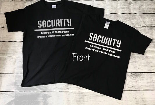 Handcrafted Children's Clothing, Clothing for Children and Parents, Little Sister Protection Squad, chi-fashionista