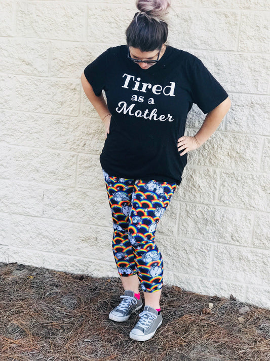 Handcrafted Children's Clothing, Clothing for Children and Parents, Tired as a Mother Shirt, chi-fashionista