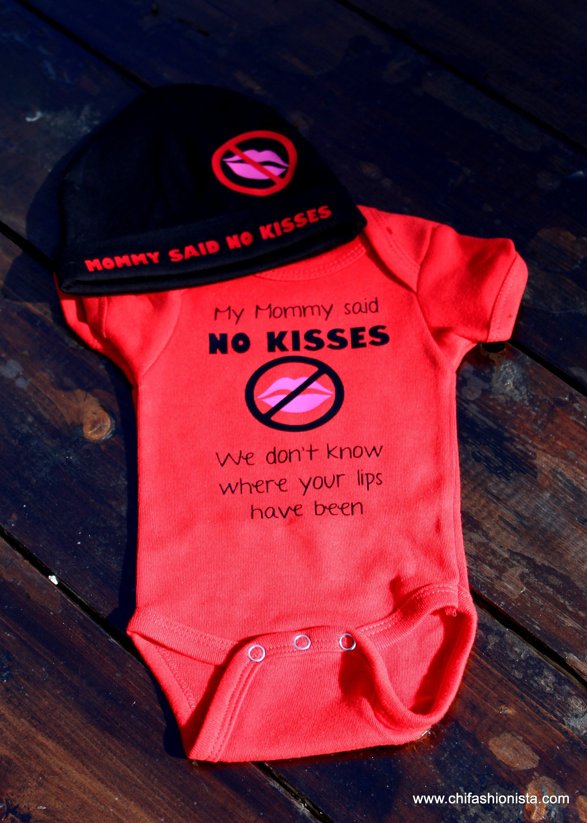 Handcrafted Children's Clothing, Clothing for Children and Parents, NO Kisses - We don't know where your lips have been, chi-fashionista