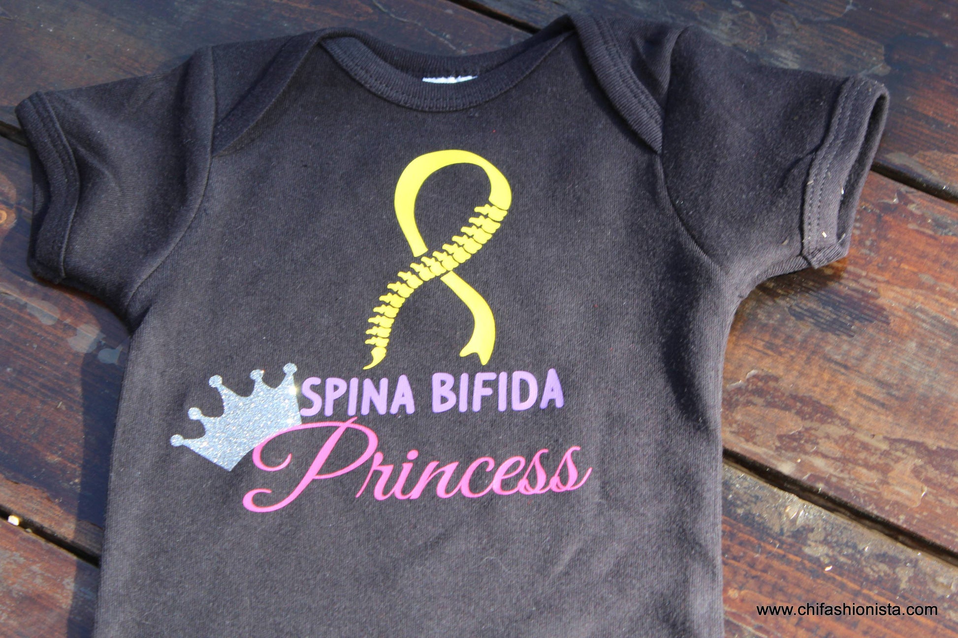 Handcrafted Children's Clothing, Clothing for Children and Parents, Spina Bifida Princess- Spina Bifida Awareness Shirt, chi-fashionista