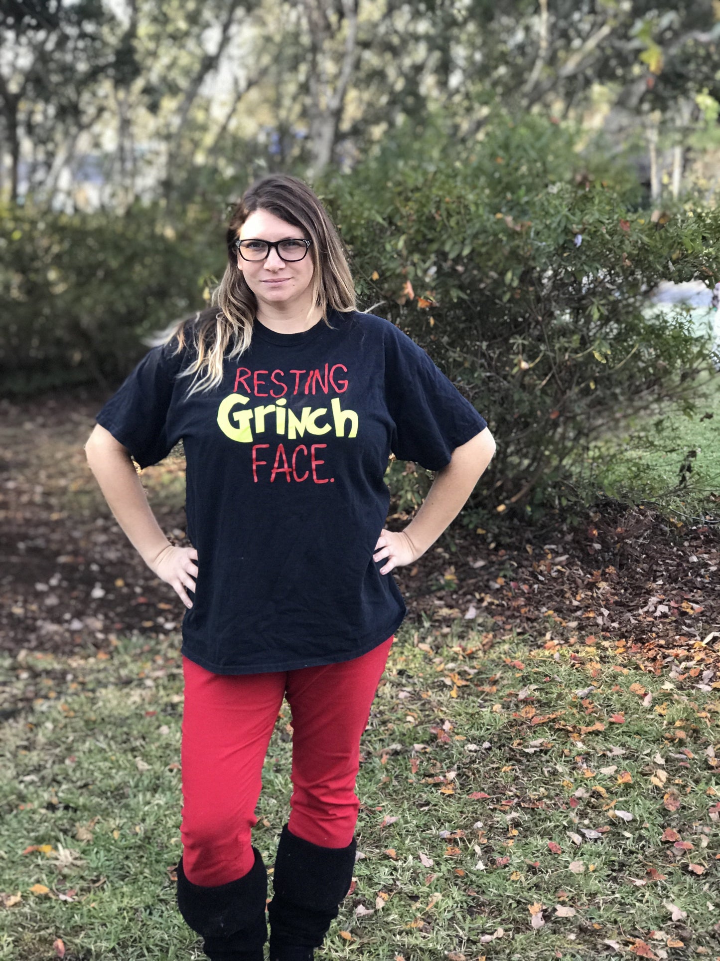 Resting Grinch Face-Adult -Suess