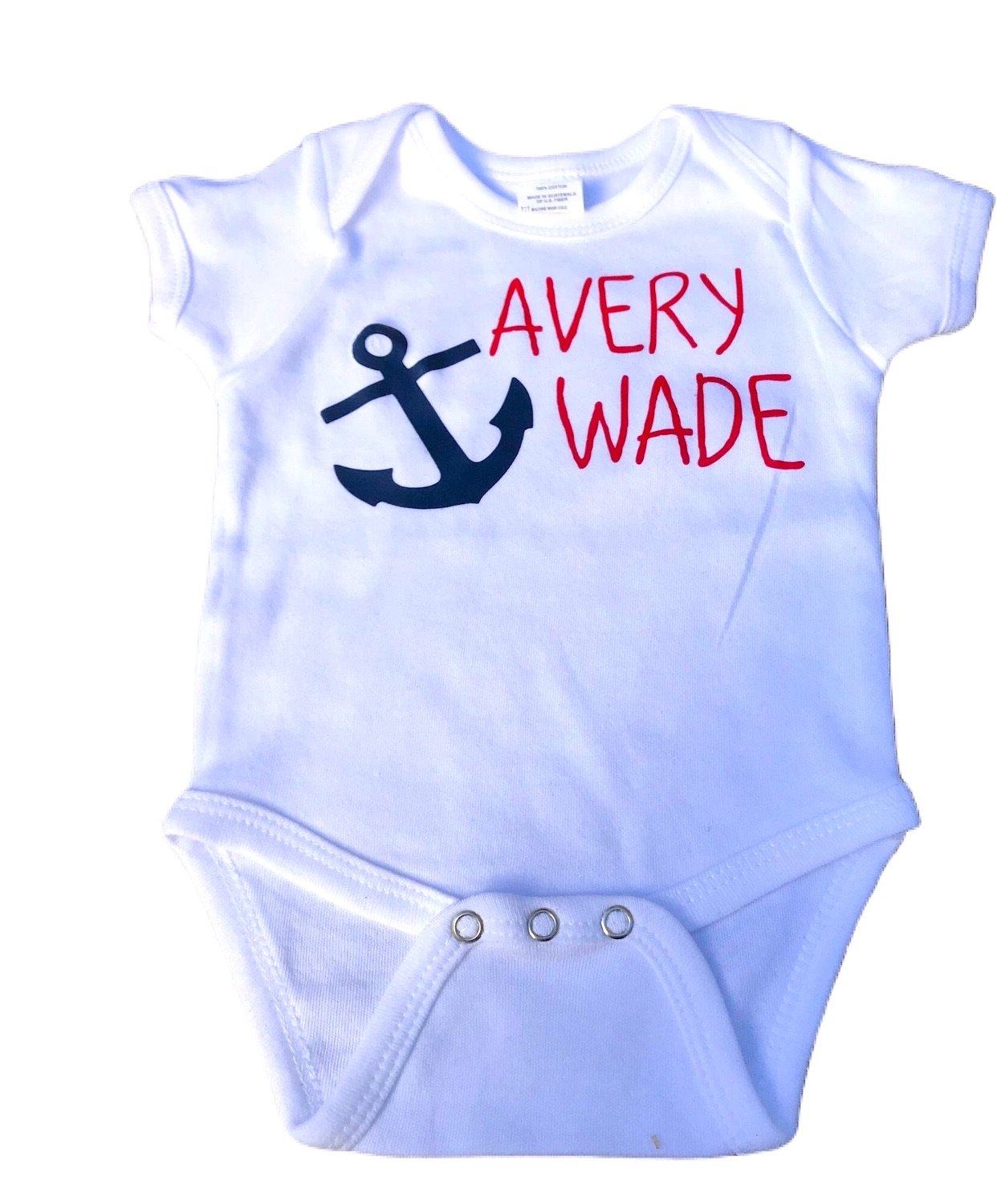 Nautical Birth Announcement-Baby Name Shirt